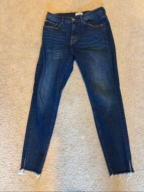 Kensie The Kelsey High Rise Skinny Jeans in Blue Denim